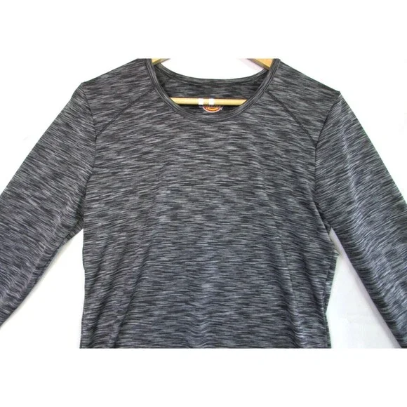 Dickies Men's Long Sleeve Black Gray Pullover Compression Shirt Small - Picture 2 of 9